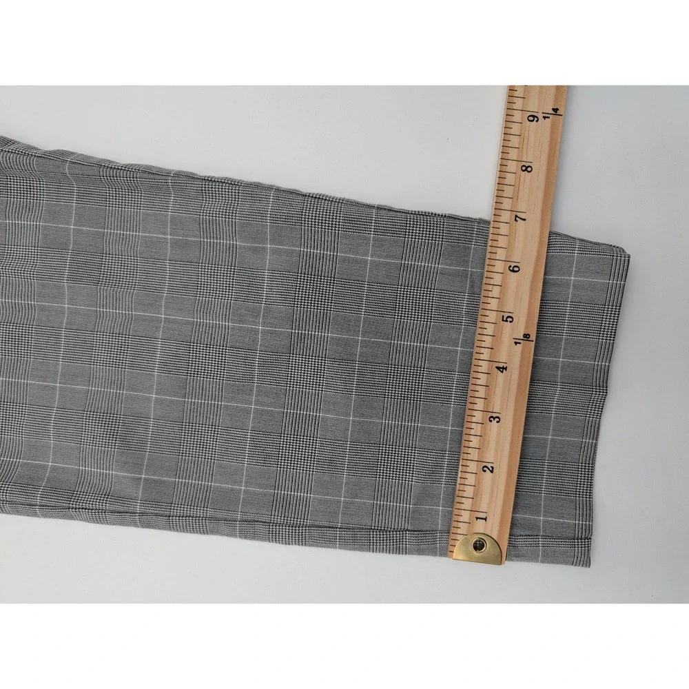H&M Slim Fit Glen Check‎ Plaid Trousers Gray Mens Size 30R Excellent Condition